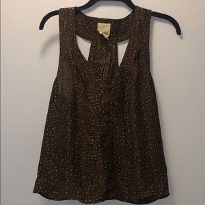 Racer Back Leopard Tank